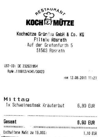 eitg Hffner Kochmtze Restaurant